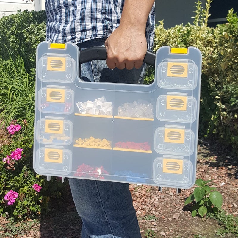 Ennovatools WorkVanEquipment Hardware Case Tackle Box storage with Patented Removable Compartment Organizer for Screws, Nuts, and Bolts, WVE9410 - Image 2